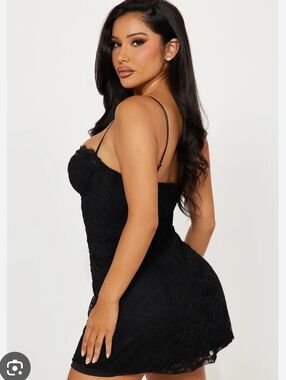 CBR L. Black Lace Micro Mini Romper